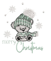 Christmas Northern Bear : Embroidery Design - FineryEmbroidery